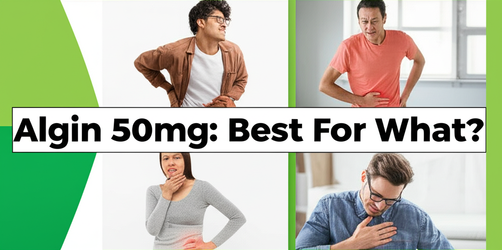 Generate a high-quality, relevant image prompt for an article about: Algin 50mg: Best For What?