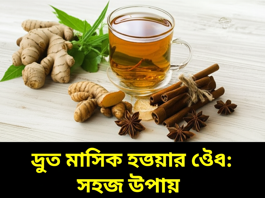 Generate a high-quality, relevant image prompt for an article about: দ্রুত মাসিক