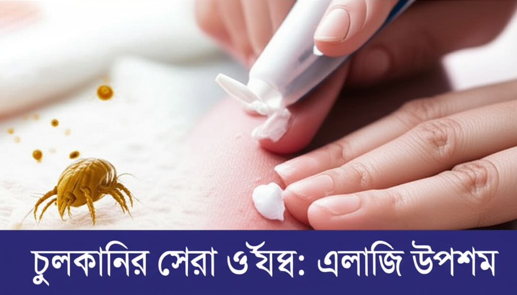 Generate a high-quality, relevant image prompt for an article about: চুলকানির সে
