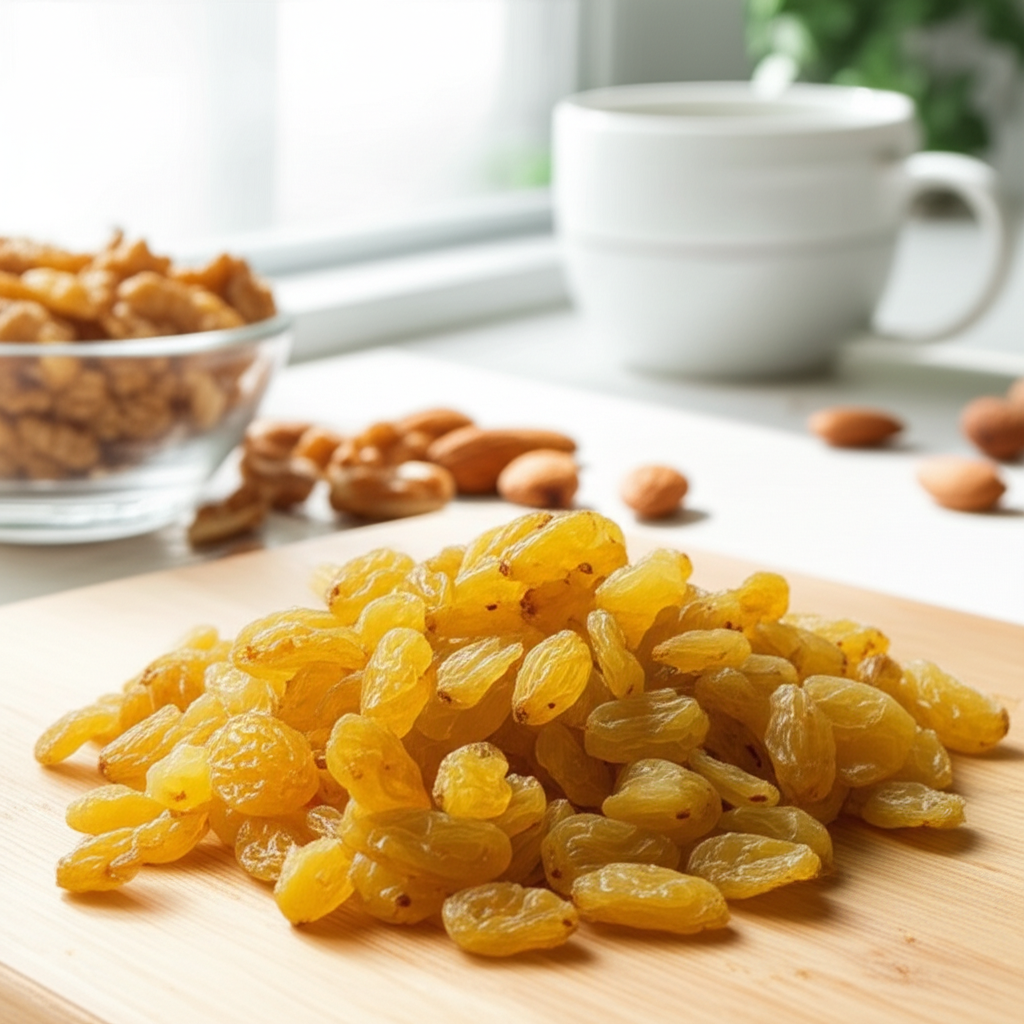 Generate a high-quality, relevant image prompt for an article about: শুকনো কিসমি